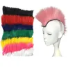 Capelli in stile punk per moto e caschi da sci