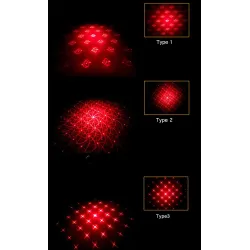 Luces de giroLuz de advertencia trasera de moto - lámpara de niebla láser con patrón