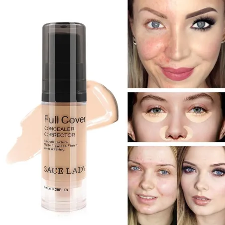 Copertura completa - trucco del correttore liquido - lisciatura - base impermeabile 6ml