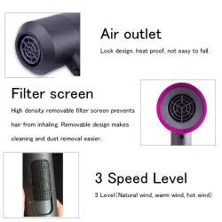 3 i 1 hårtork - curler - rätare - volumizing - jon luftblåsare