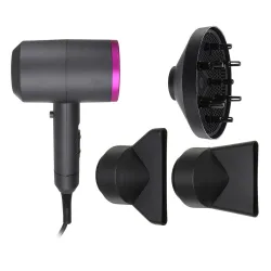 3 in 1 hiustenkuivaaja - curler - suoraviivainen - volumoiva - ionilmapuhallus