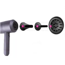 3 in 1 hiustenkuivaaja - curler - suoraviivainen - volumoiva - ionilmapuhallus