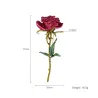 BrochesElegante broche con rosa roja