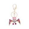 Crystal smiling bat - keyring