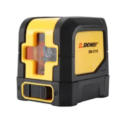 Sndway - self levelling laser - green & red beam - 2 cross lines - rotary measuring tool