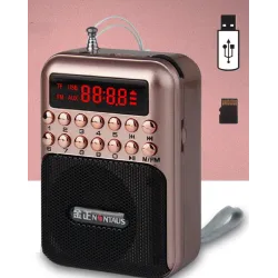Portatile - mini radio ricaricabile - supporto scheda TF - USB - lettore MP3