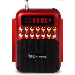 Portabel - uppladdningsbar miniradio - stöd TF-kort - USB - MP3-spelare
