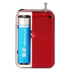 Portabel - uppladdningsbar miniradio - stöd TF-kort - USB - MP3-spelare
