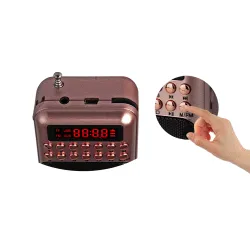 Portabel - uppladdningsbar miniradio - stöd TF-kort - USB - MP3-spelare