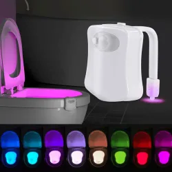 Baño & AseoSensor de movimiento PIR inteligente - luz de noche del asiento del inodoro - 8 colores LED - impermeable