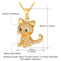 Crystal Kitten - collana elegante
