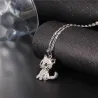 Crystal kitten - elegant necklace
