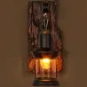 Vintage - Puinen seinävalaisin - LED Light