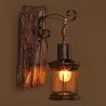 ApliquesVintage - lámpara de pared de madera - luz LED