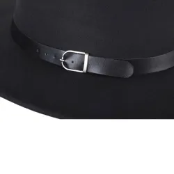 Fashionable bomull hatt med ett dekorativt bälte