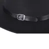 Fashionable bomull hatt med ett dekorativt bälte