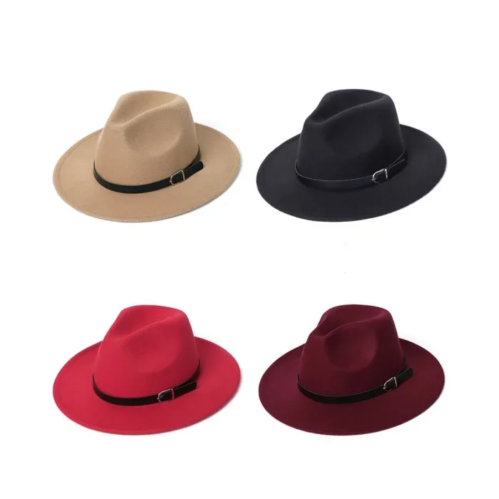 Fashionable bomull hatt med ett dekorativt bälte