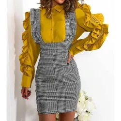 VestidosElegante vestido con frenos - alta cintura