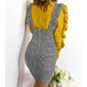 Robe élégante avec tresses - taille haute