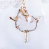 Dancing crystal ballerina - keyring