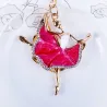 Dancing crystal ballerina - keyring