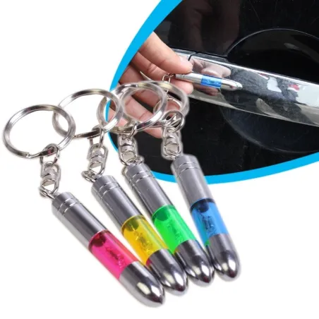 Anti-static metal keychain - built-in LED