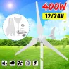 400W 12V-24V - 3 blad - horisontell - vindturbingenerator
