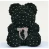 Urso rosa - urso feito de rosas infinitas com diamantes - 25 cm - 35 cm