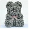 Urso rosa - urso feito de rosas infinitas com diamantes - 25 cm - 35 cm