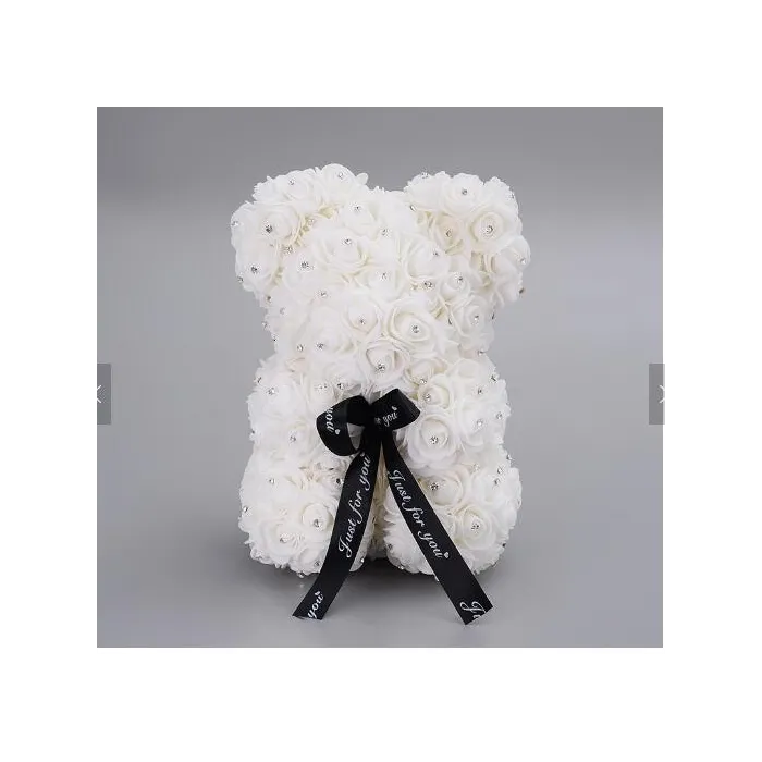 Orso Rosa - orso di rose infinite con diamanti - 25 cm - 35 cm