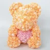 Rose bear - bear made from infinity roses with a heart - 25cm - 35cm
