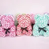 Rose bear - bear made from two-colors infinity roses with a bow - 25 cm - 35 cm