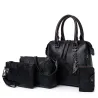 Elegante borsa in pelle - set 4 pezzi