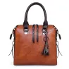 Elegant läder handväska - 4 stycken set