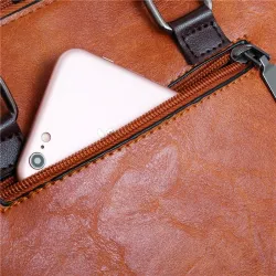Elegante borsa in pelle - set 4 pezzi