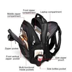 Monitoiminen vedenpitävä reppu - unisex