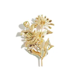 Crystal Daisy - una spilla elegante