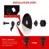 Auto mörkare solsvetsning hjälm - mask - 4 bågsensor DIN5 ~13