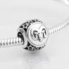 Pulsera925 plata esterlina - 12 constelación zodiaco - cuentas para pulsera