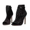 Crystal High Heel Pumps - nilkan pituus - buckle hihna