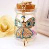 Crystal angel with wings - keyring