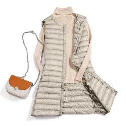 ChaquetasCaída - invierno ultraligero chaleco largo