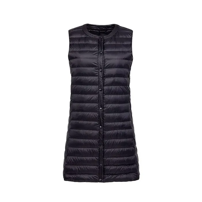 Fall - winter ultralight long down vestJackets
