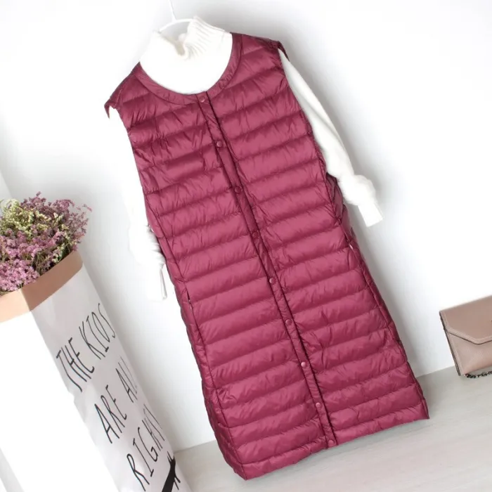 ChaquetasCaída - invierno ultraligero chaleco largo