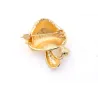 Elegante spilla con fungo e perla