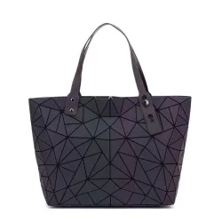 Geometry totes sequins - mirror effect - luminous bag