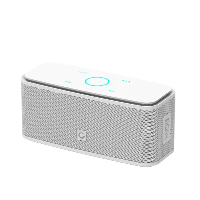 DOSS SoundBox - 2 * 6W - Bluetooth-luidspreker - aanraakbediening - draadloos - stereogeluid - bas - ingebouwde microfoonBlue...