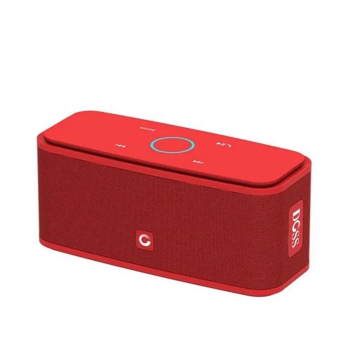 DOSS SoundBox - 2 * 6W - Bluetooth-luidspreker - aanraakbediening - draadloos - stereogeluid - bas - ingebouwde microfoonBlue...