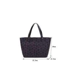 Geometry totes sequins - mirror effect - luminous bag