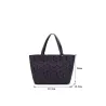 Geometri totes sequins - spegeleffekt - luminös väska